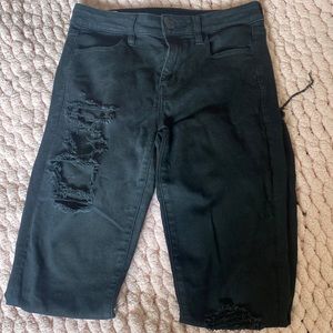 AEO BLACK HI RISE JEGGING